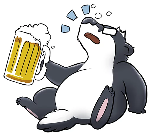 🍺 Стикер «Tiny Bauson» для Telegram