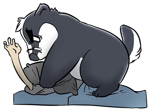 💢 Стикер «Tiny Bauson» для Telegram