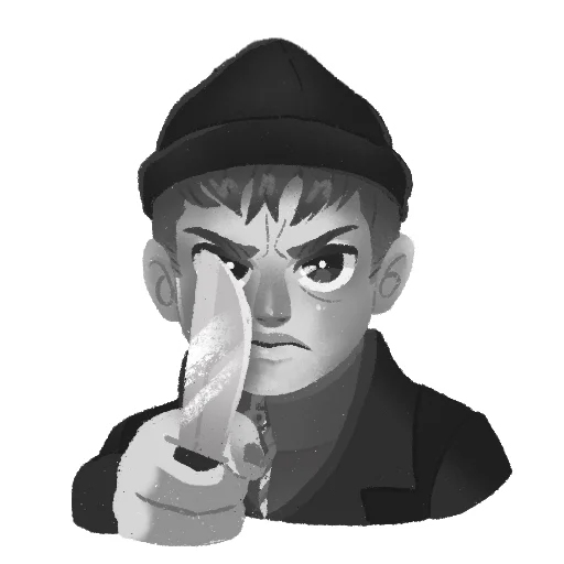 👿 Стикер «Tiny Bunny / Зайчик №2» для Telegram