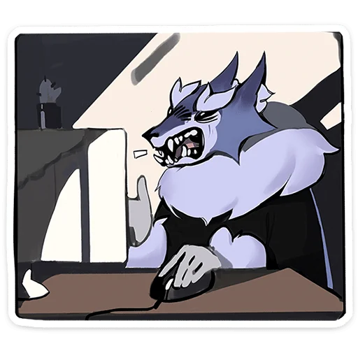 🐺 Стикер «Волчик» для Telegram