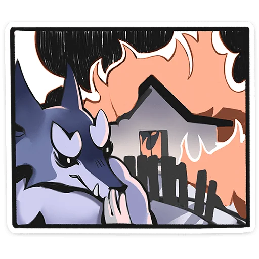 🐺 Стикер «Волчик» для Telegram