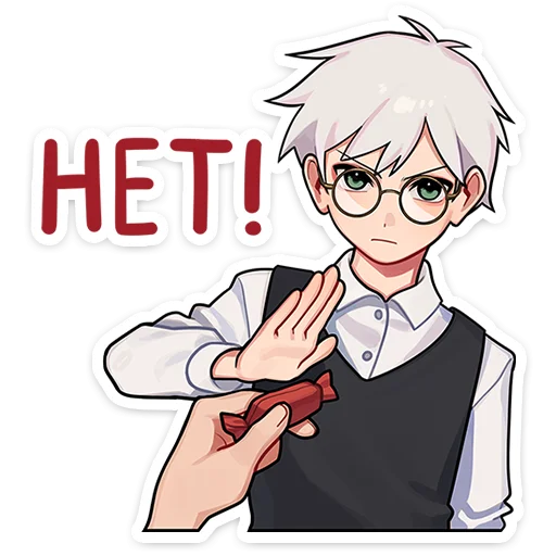 🥵 Стикер «Антон - Tiny Bunny» для Telegram