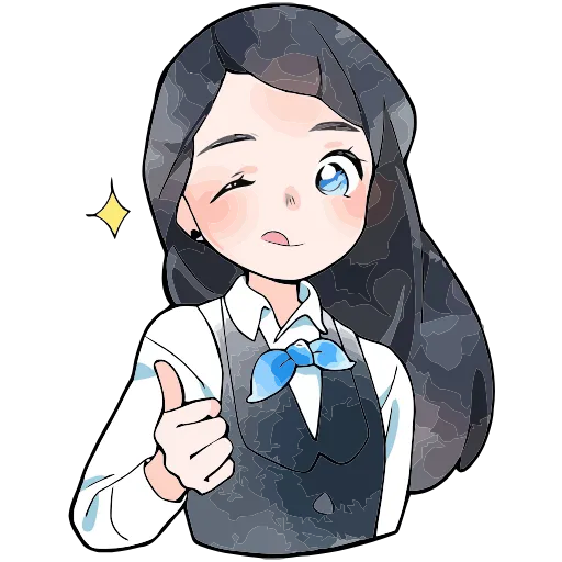 👍 Эмодзи «Полина» для Telegram