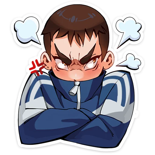 😡 Стикер «Рома из Tiny Bunny» для Telegram