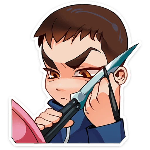 🔪 Стикер «Рома из Tiny Bunny» для Telegram