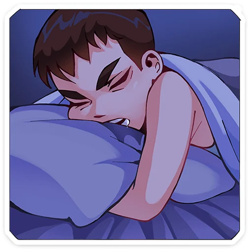😴 Стикер «Рома из Tiny Bunny» для Telegram