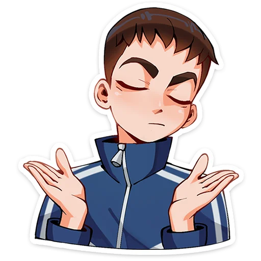 🤷‍♂️ Стикер «Рома из Tiny Bunny» для Telegram