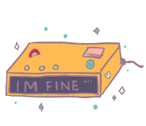 💭 Стикер «tiny reminder» для Telegram