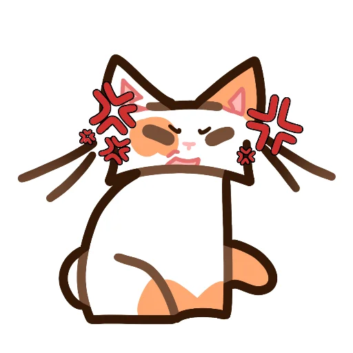 🤬 Стикер «Котек» для Telegram