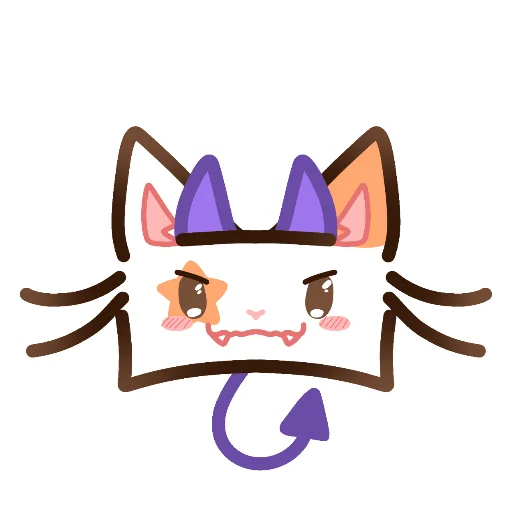 😈 Стикер «Котек» для Telegram
