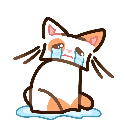 😭 Стикер «Котек» для Telegram