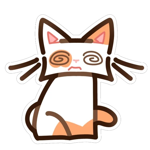 😵‍💫 Стикер «Котек» для Telegram