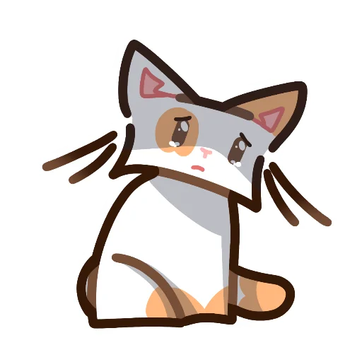 ☹ Стикер «Котек» для Telegram