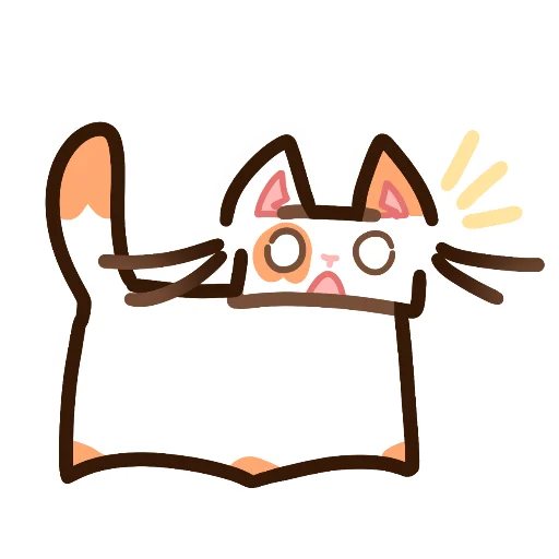 😧 Стикер «Котек» для Telegram