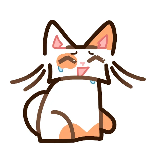 😓 Стикер «Котек» для Telegram