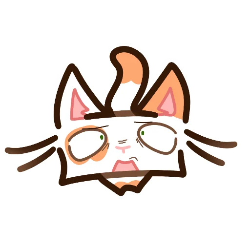 😰 Стикер «Котек» для Telegram