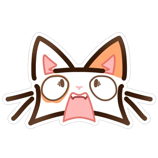 😱 Стикер «Котек» для Telegram