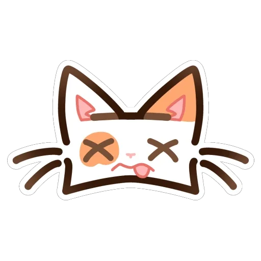 😵 Стикер «Котек» для Telegram