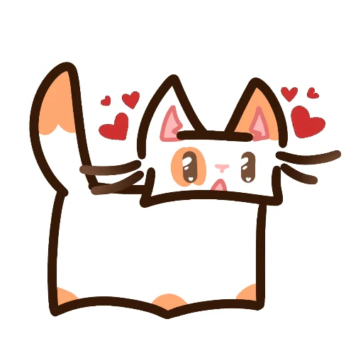 😍 Стикер «Котек» для Telegram