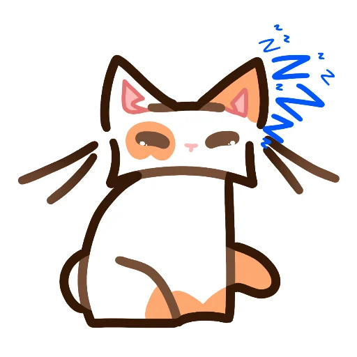 😴 Стикер «Котек» для Telegram
