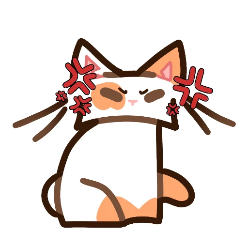 😡 Стикер «Котек» для Telegram