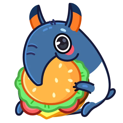 🍔 Эмодзи «Типси» для Telegram