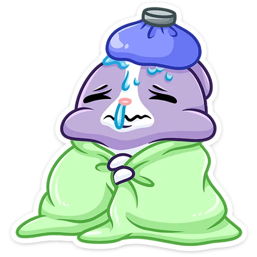 🤒 Стикер «Кролик Тиша» для Telegram