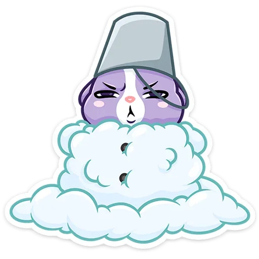 ⛄ Стикер «Кролик Тиша» для Telegram