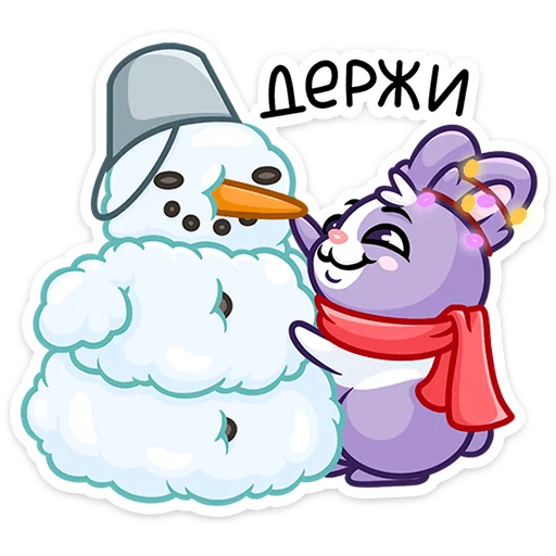 🥕 Стикер «Кролик Тиша» для Telegram