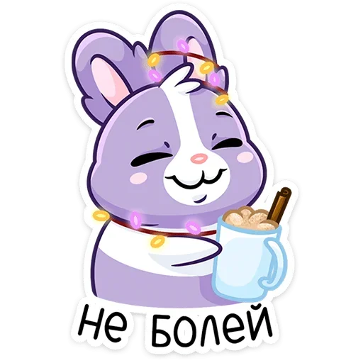 ☺ Стикер «Кролик Тиша» для Telegram