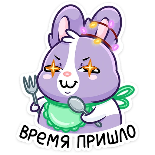 🤩 Стикер «Кролик Тиша» для Telegram