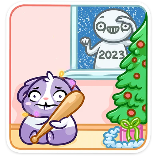 😬 Стикер «Кролик Тиша» для Telegram