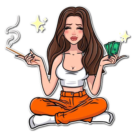 🧘‍♀️ Стикер «Фотохудожница» для Telegram