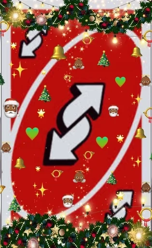 🎄 Стикер «Уно карты» для Telegram