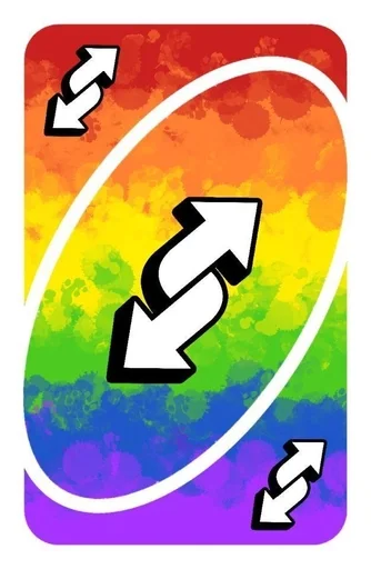 🌈 Стикер «Уно карты» для Telegram