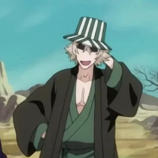 😋 Стикер «Urahara Kisuke» для Telegram