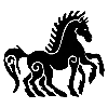 🐴 Эмодзи «Архаика адаптивные эмодзи для фона» для Telegram