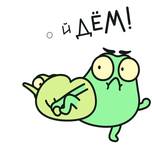 🤨 Стикер «Жаб и Жабетта» для Telegram