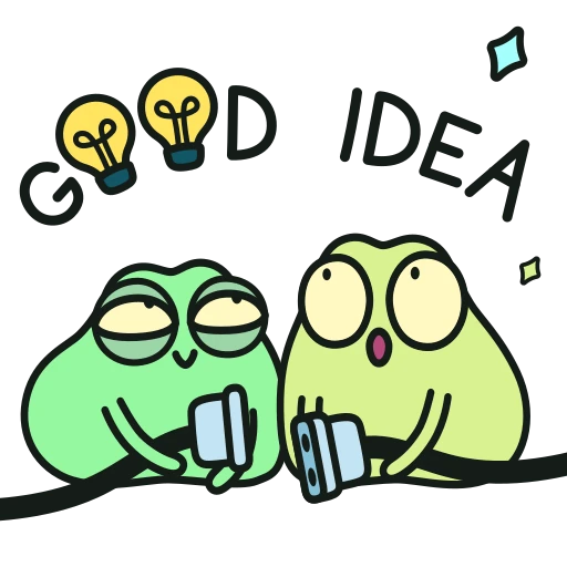 💡 Стикер «Жаб и Жабетта» для Telegram