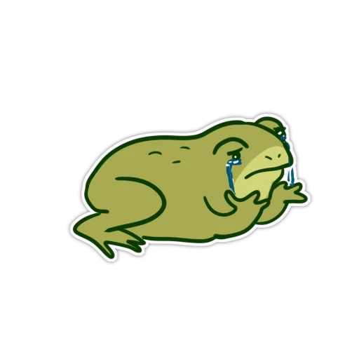 😭 Стикер «жабенок» для Telegram