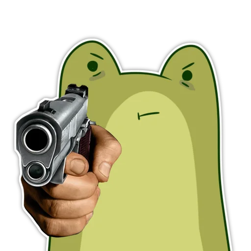 🔫 Стикер «жабенок» для Telegram