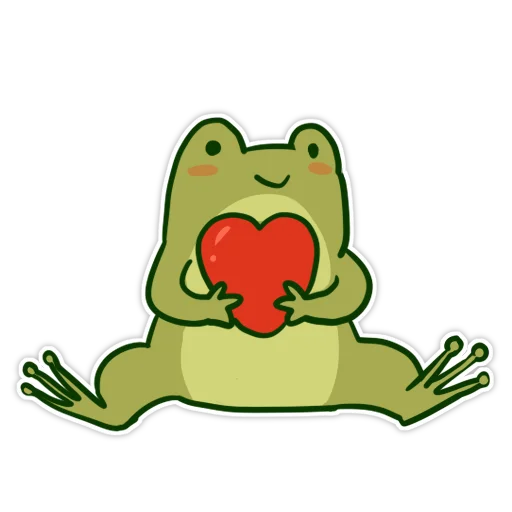 ❤️ Стикер «жабенок» для Telegram