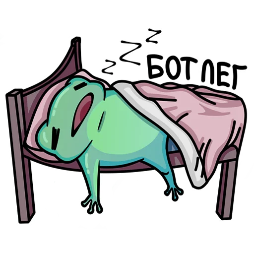 😴 Стикер «Toad Bot Stickers» для Telegram