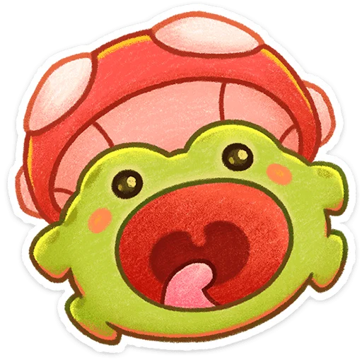 🐸 Стикер «Жабчик Мухоморов» для Telegram