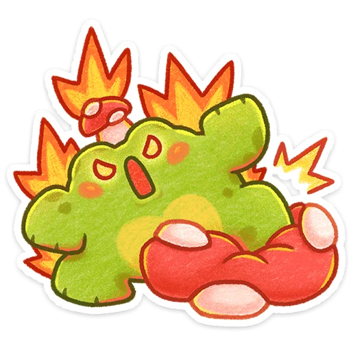 🐸 Стикер «Жабчик Мухоморов» для Telegram