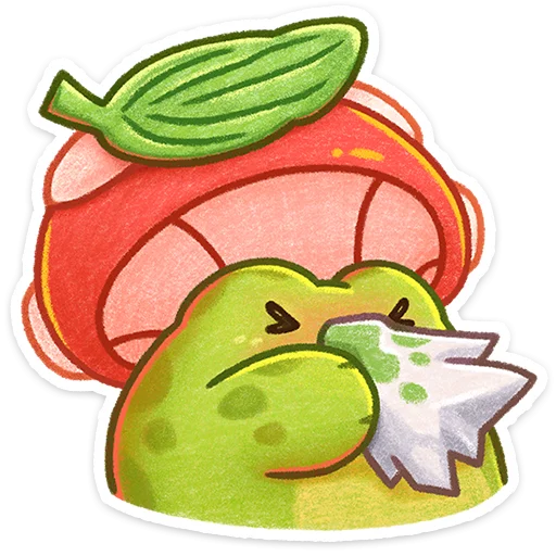 🐸 Стикер «Жабчик Мухоморов» для Telegram