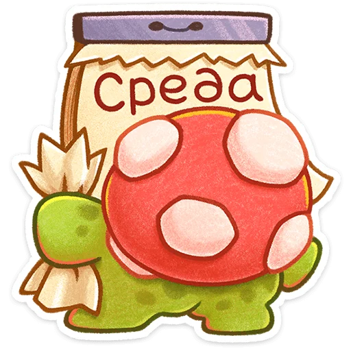 🐸 Стикер «Жабчик Мухоморов» для Telegram