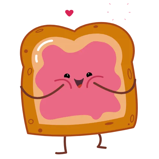🥰 Стикер «Toast and Jam» для Telegram