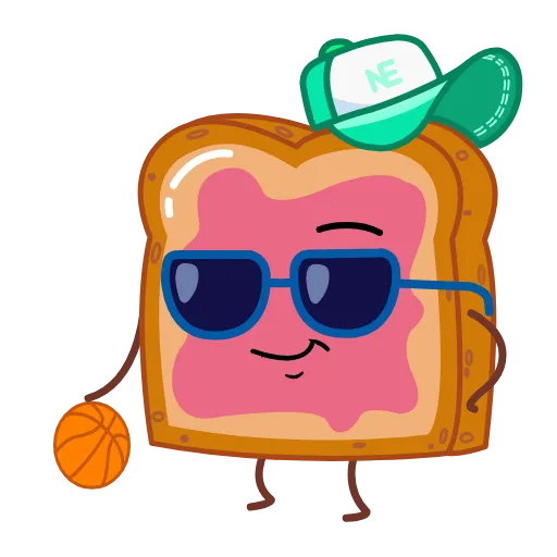 😎 Стикер «Toast and Jam» для Telegram