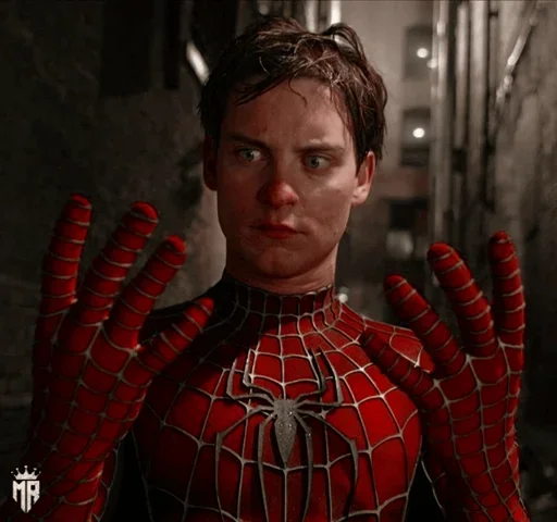 🕸 Стикер «Tobey Maguire Spiderman» для Telegram